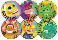 Sticker "Lachende Tiere" 200 Stück - für Kinder - Zahnarzt