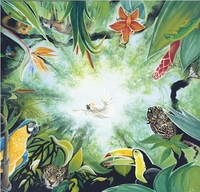 Deckenbild "Dschungel Brasil" - 90x90cm