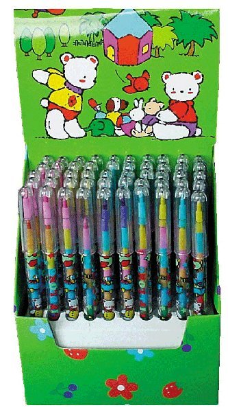 Steck-Buntstifte Stifte 50 Stück für Kinder - Zahnarzt Kinderartikel