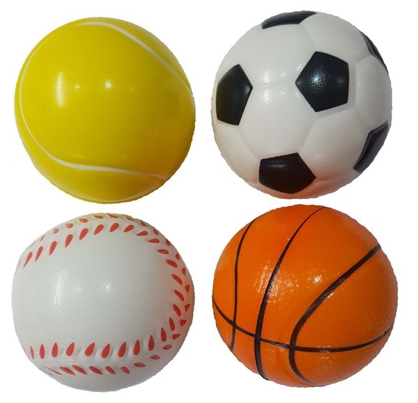 Antistressball Sport 24 Stück - Spring Bälle - Kinder Artikel - Zahnarzt