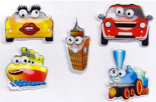 Sticker "Figuren mit Kulleraugen" 144 Stück - für Kinder - Zahnarzt
